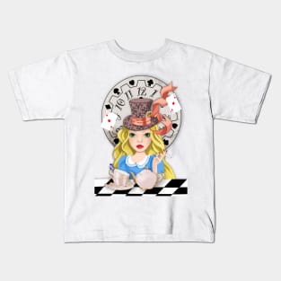 Alice Tea party Kids T-Shirt